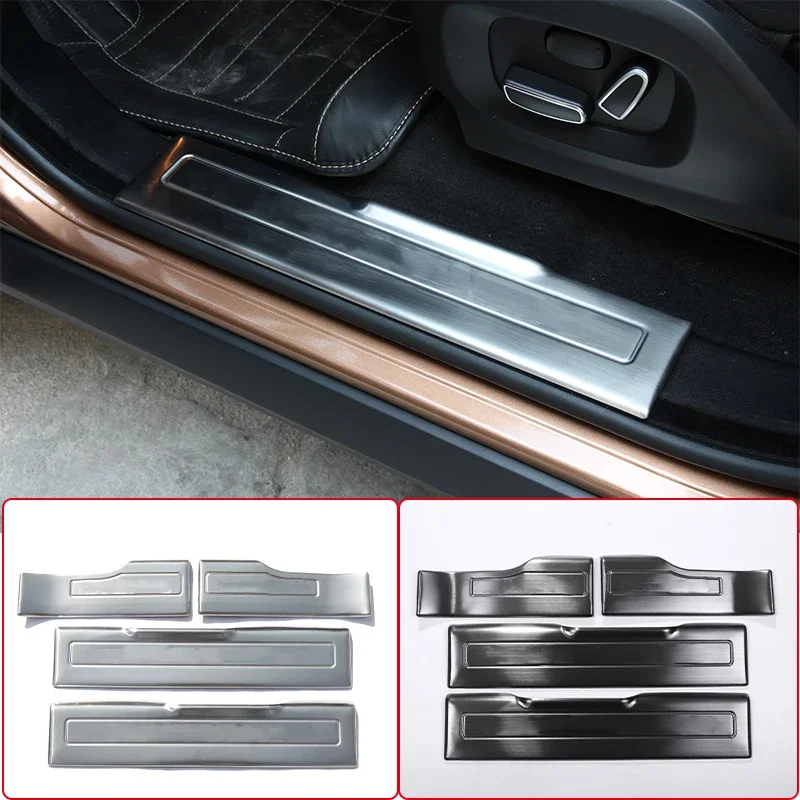 

Stainless Steel Door Sill Scuff Plate Trim Thresholds Guards Sills For Land Rover Range Rover Evoque 2012-2018 Car Accessories