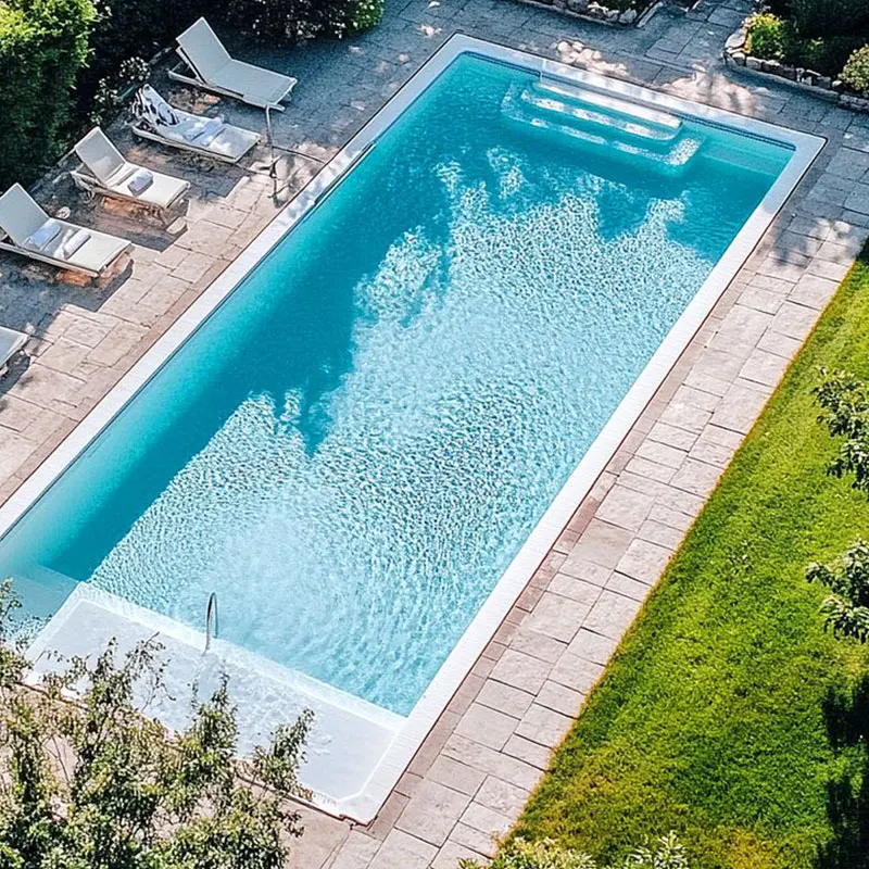 Piscina Rectangular de Fibra de Vidrio Prefabricada para Adultos, de Lujo, para Exteriores, a Precios Económicos