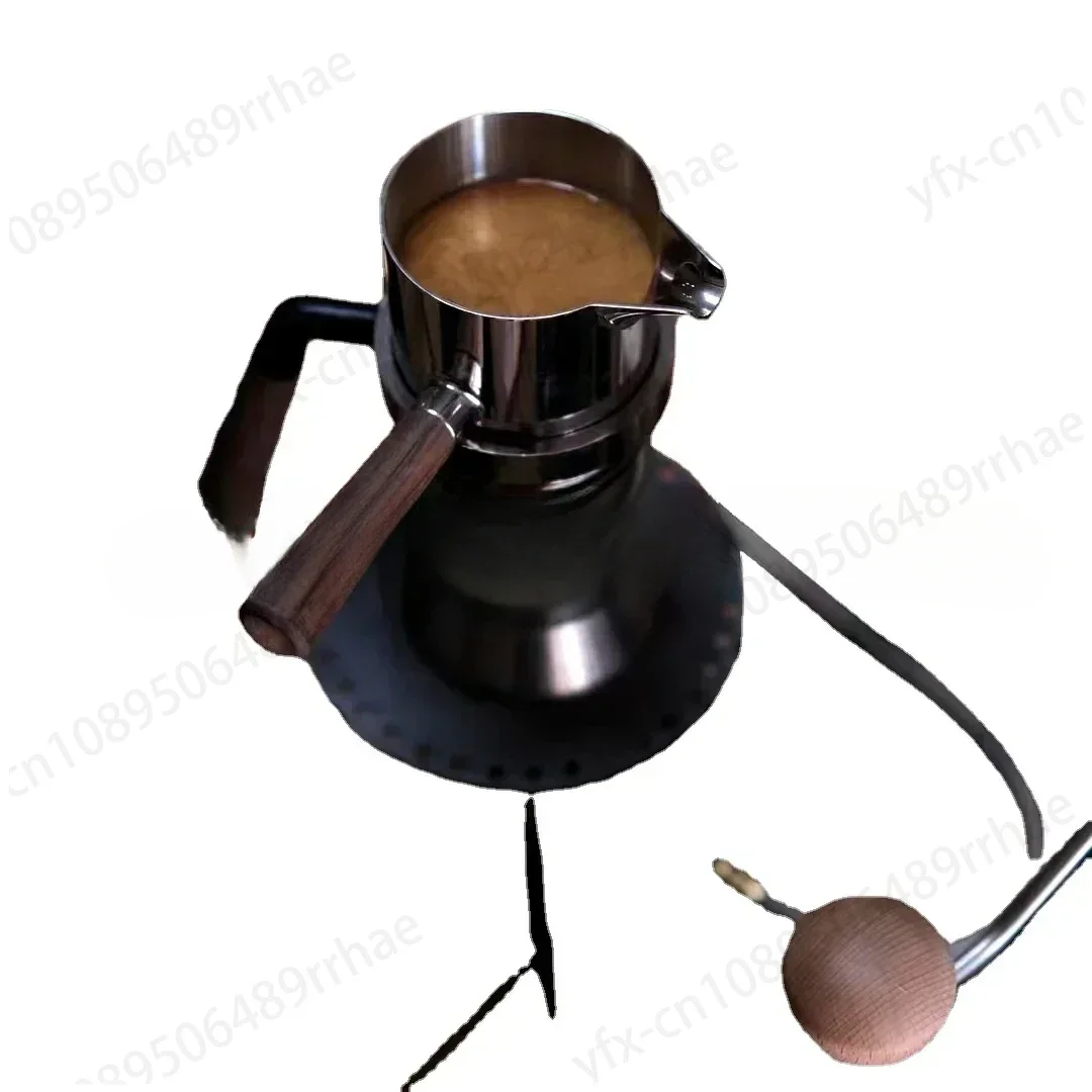 Stainless Steel Coffee Pot High Pressure Domestic Steam Extraction Mocha Machine Latte Concentrated Household