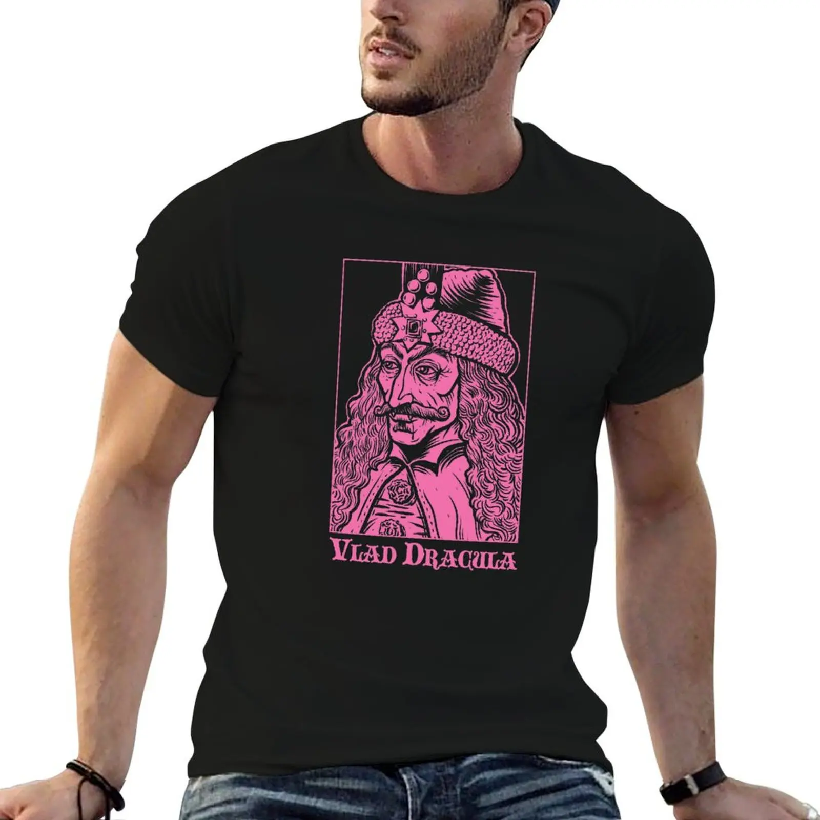 VLAD THE IMPALER DRACULA VAMPIRE NOSFERATU TRANSYLVANIA T-Shirt Plus Size Street Style Tee