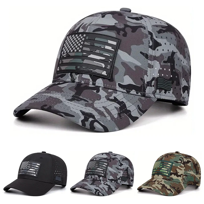 2026 New Fashion Hip Hop Hat Offset Printing American Flag Baseball Hat Daily Leisure Sunshade Skateboarding Hat Unisex Mesh Hat