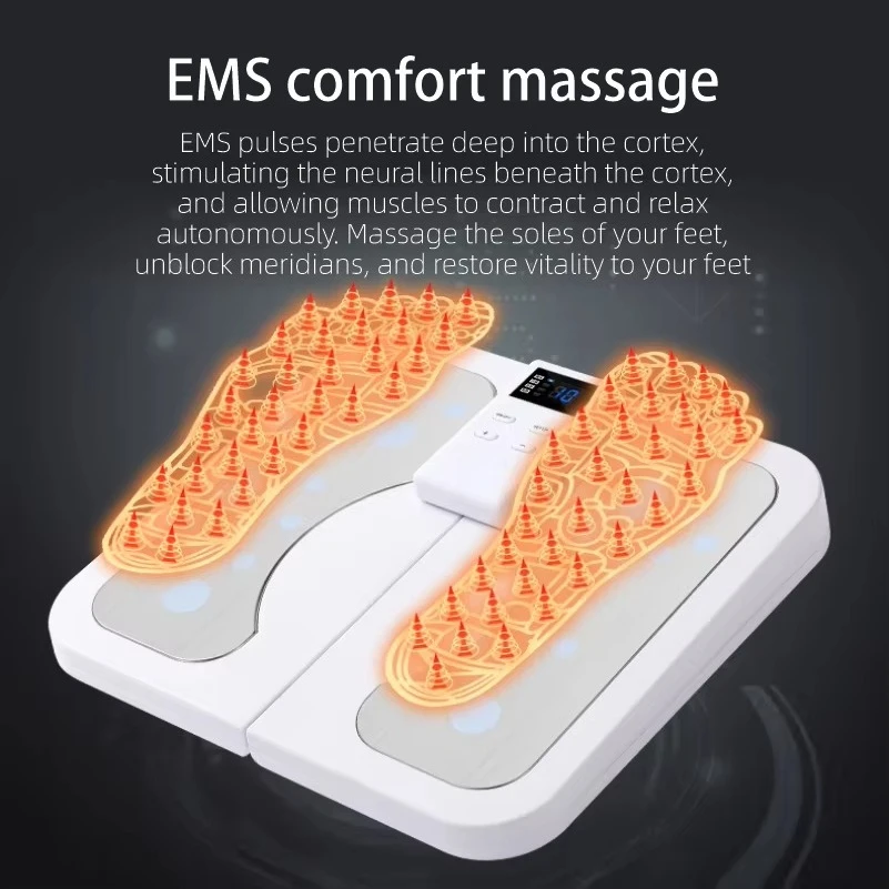 Wholesale Portable Smart EMS Foot Massage Pad, USB Rechargeable Foldable Neuropathy Foot Therapy Mat