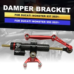 Motocycle Adjustable Damper Steering Stabiliz Handlebar Stabilizer Shock Absorbers For Ducati Monster 950 937 2021- Accessories