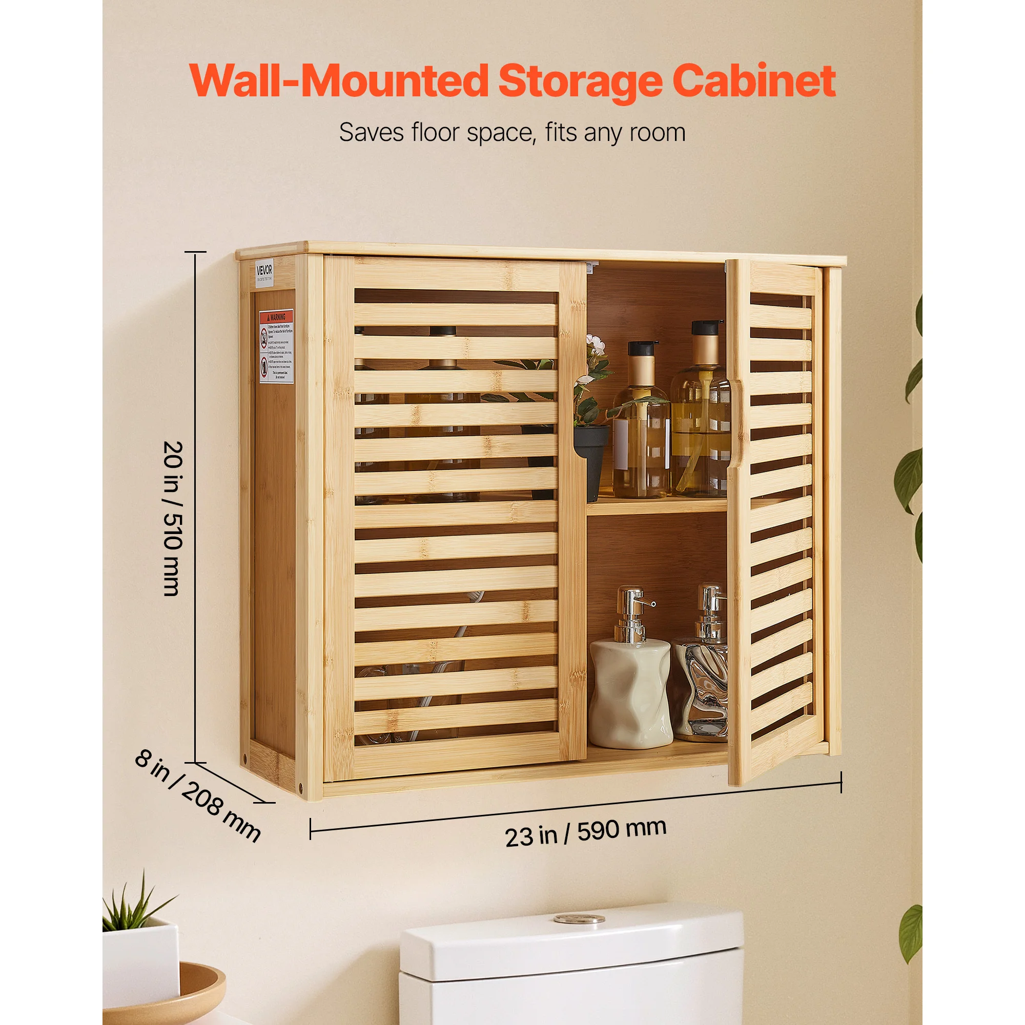 Bathroom Wall Cabinet Over Toilet Storage Medicine Cabinet 2 Doors Shelves/2 cabinets and one