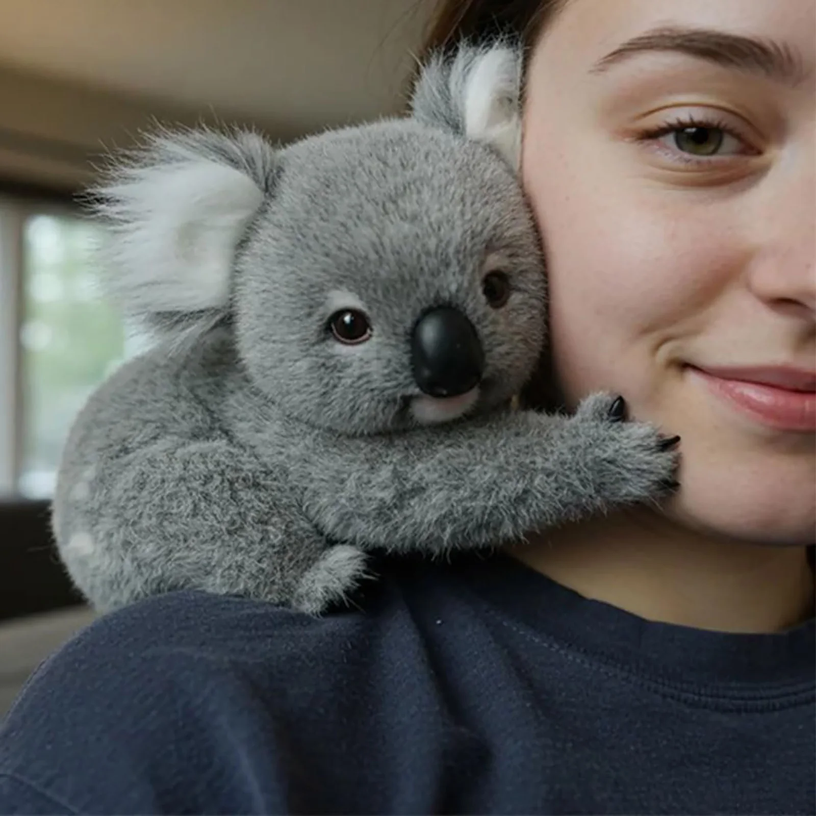 Gibbon h 25 ซม.Ultra Soft Koala h เลียนแบบการเคลื่อนไหวของธรรมชาติเหมือน Koala จริงตุ๊กตาของเล่น Cozy Dolphin h ขนาดใหญ่