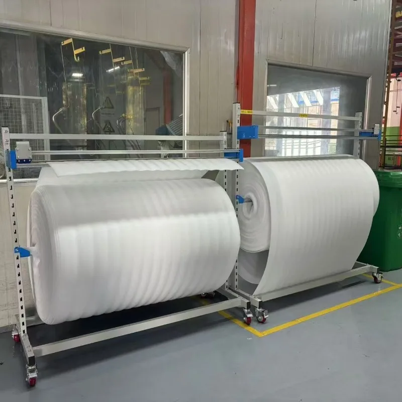 Mobile packing rack carton packaging material placement rack
