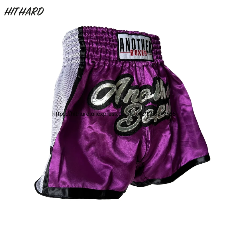 

Shorts Muay Thai Thailand Traditional Boxing Shorts Mesh Side Breathable Fight Kickboxing Shorts Gym MMA Sparring Training Pants