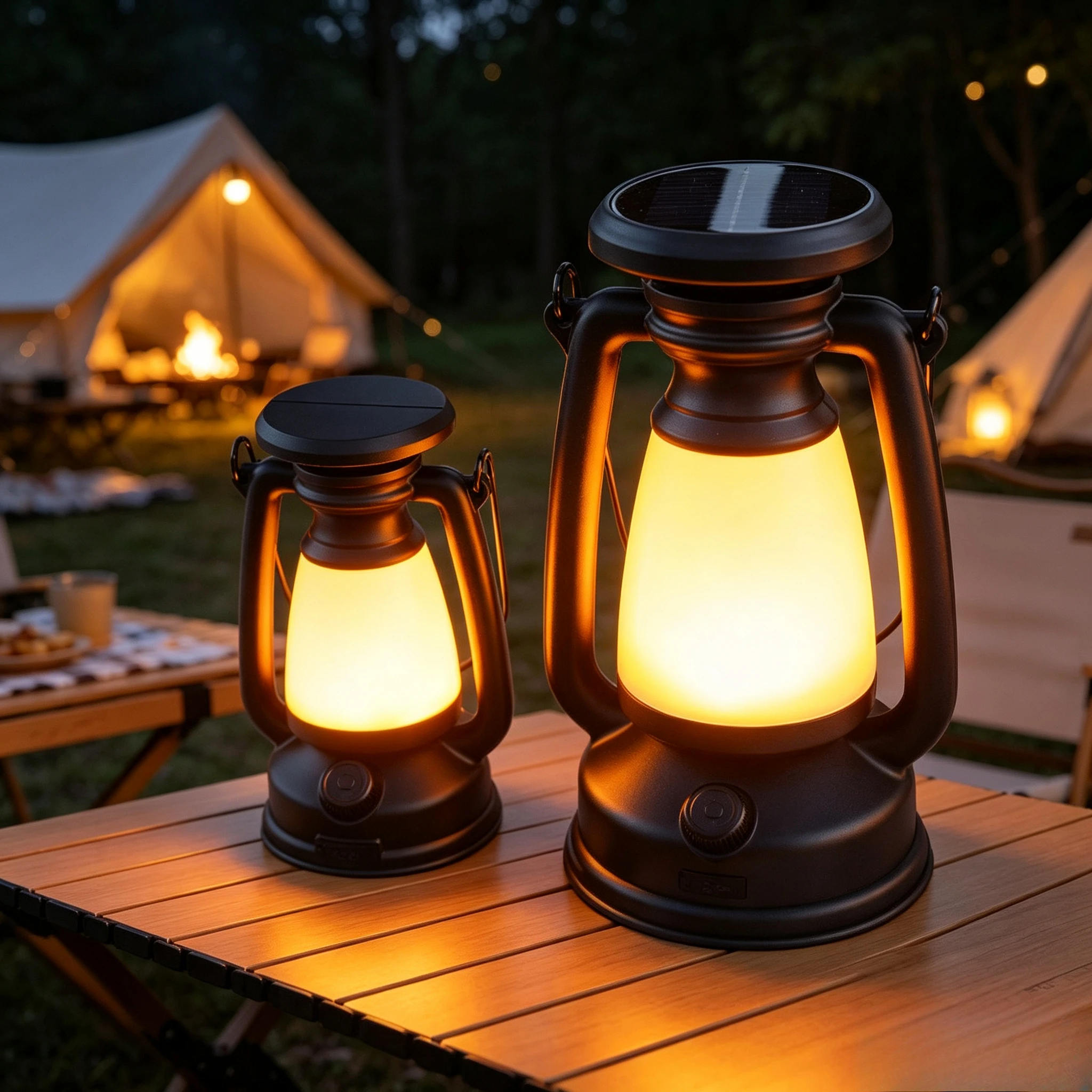 USB Rechargeable Camping Light Portable Camping Lanterns Hanging Tent Light Camping Bar Light Table Light Lantern Home Decor