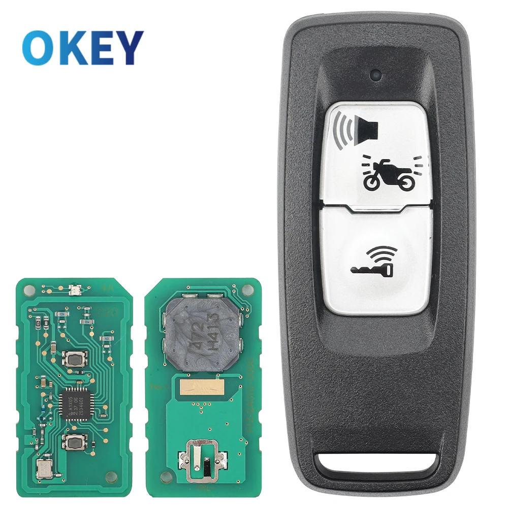 

Okey 2-кнопочный ключ дистанционного управления для мотоцикла и скутера для Honda Airblade 350 202335111-K1Z-U11 433 МГц ID47 чип
