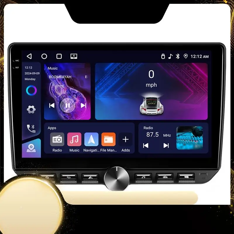 

FM WIFI навигация Android 15 универсальный 10-дюймовый автомобильный стерео радио беспроводной Carplay Android Auto мультимедийный плеер-A74F