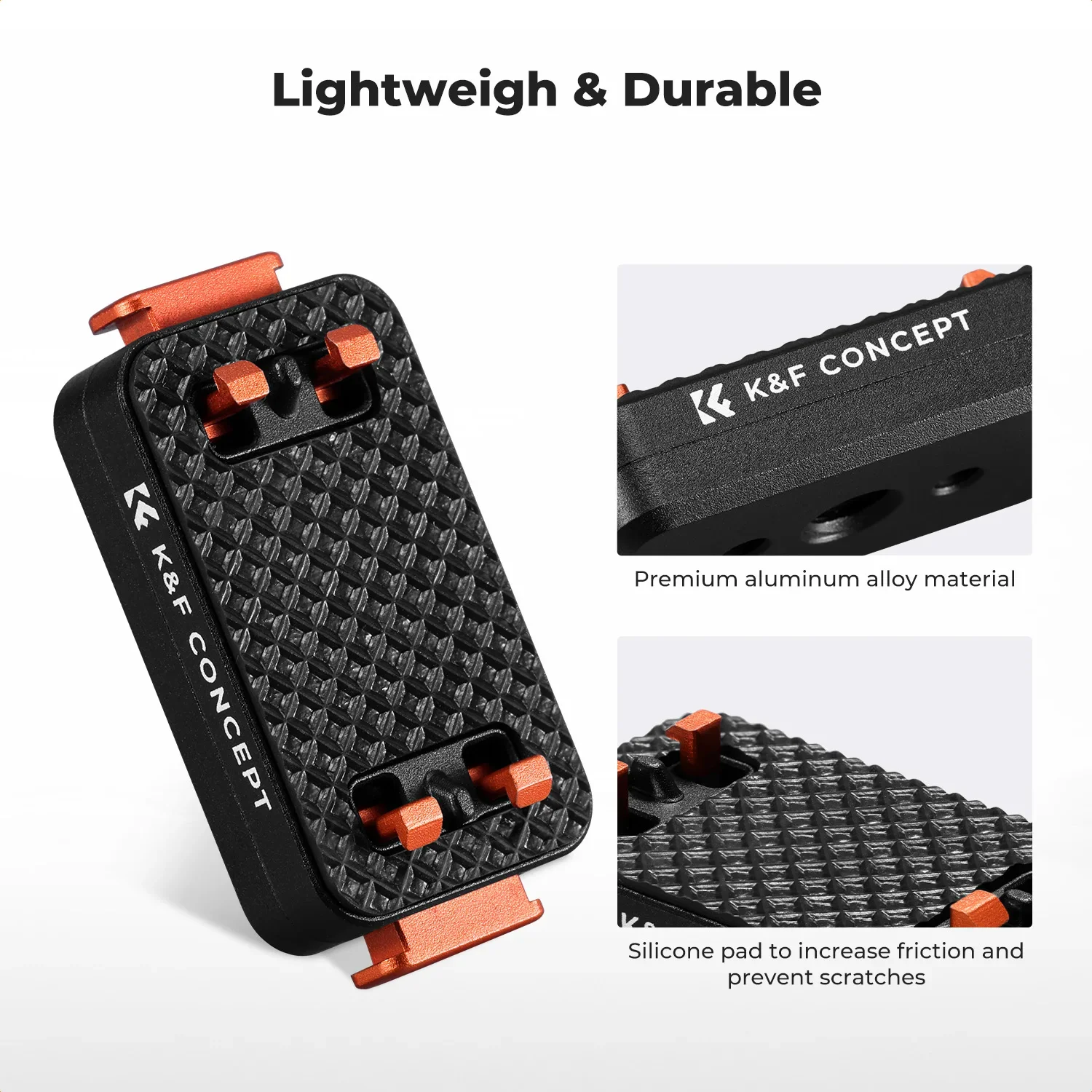 K&F CONCEPT Magnetyczne mocowanie z szybkim montażem dla Insta360 X6 X5 Ace Pro Podstawa z braketu z aluminium z blokadą bez — zdjęcie produktu 5