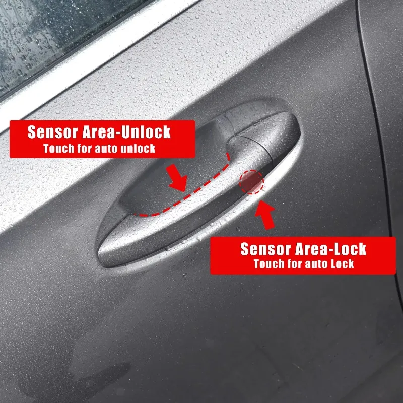 For 19-23 Me rcedes-B enz A-Class Keyless-Go Handle PKE Keyless Entry System Plug and Play No Programming Required