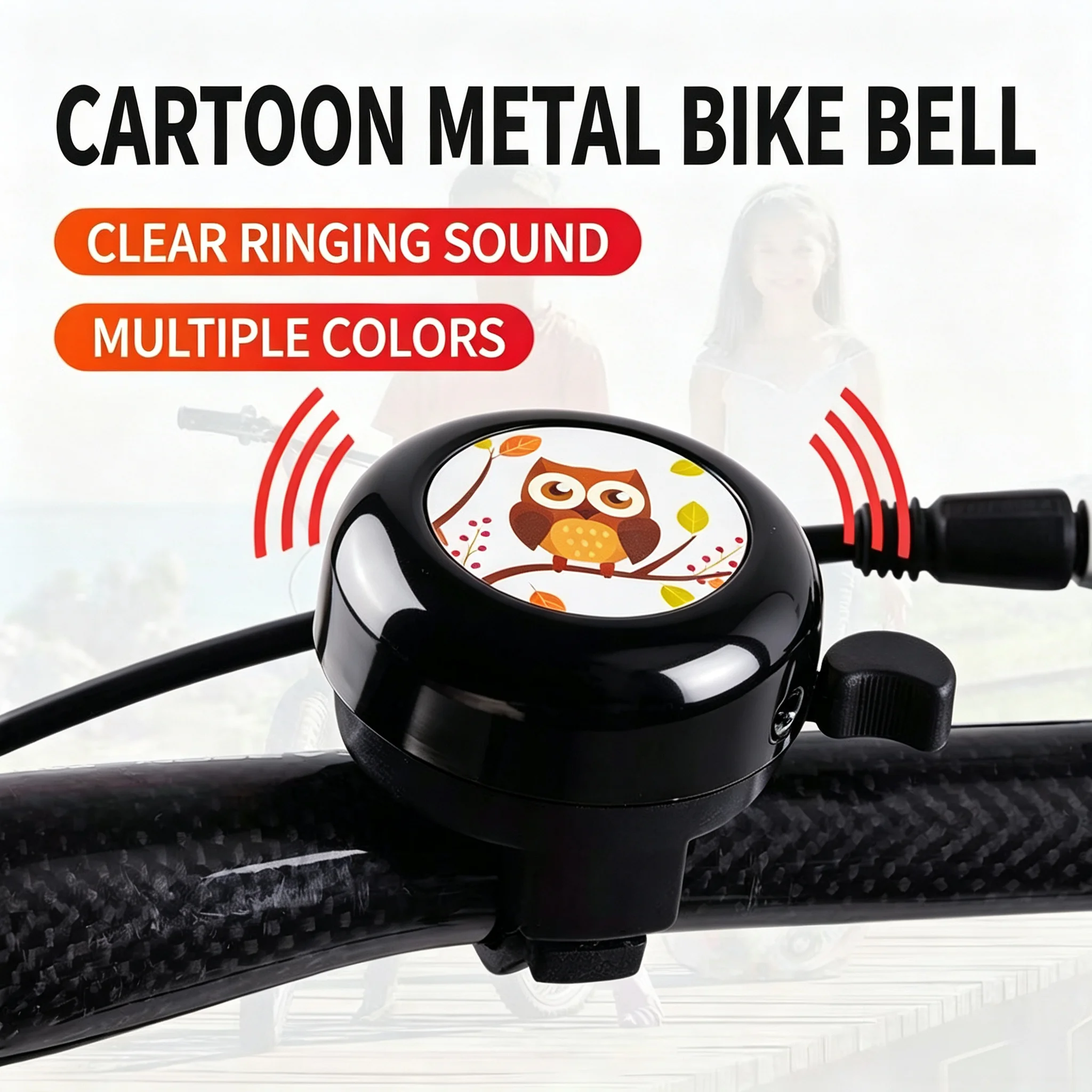 Bell Handlebar Ring - Campana de bicicleta de dibujos animados,