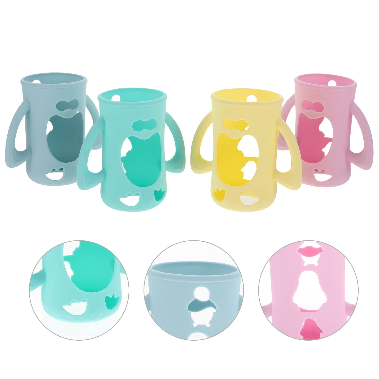 4 Pcs Milk Bottle Cover for Girls Baby Protector Kids Supply Accessories Sleeve Boy Flask