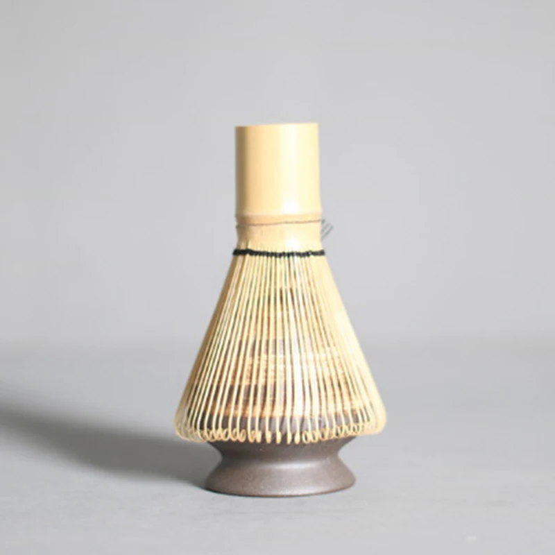 

Japanese Coarse Pottery Matcha Tea Chasen Holder Stand Bowl Bamboo Whisk Grinder Teaware Tools Holder Tea Accessories Teaware