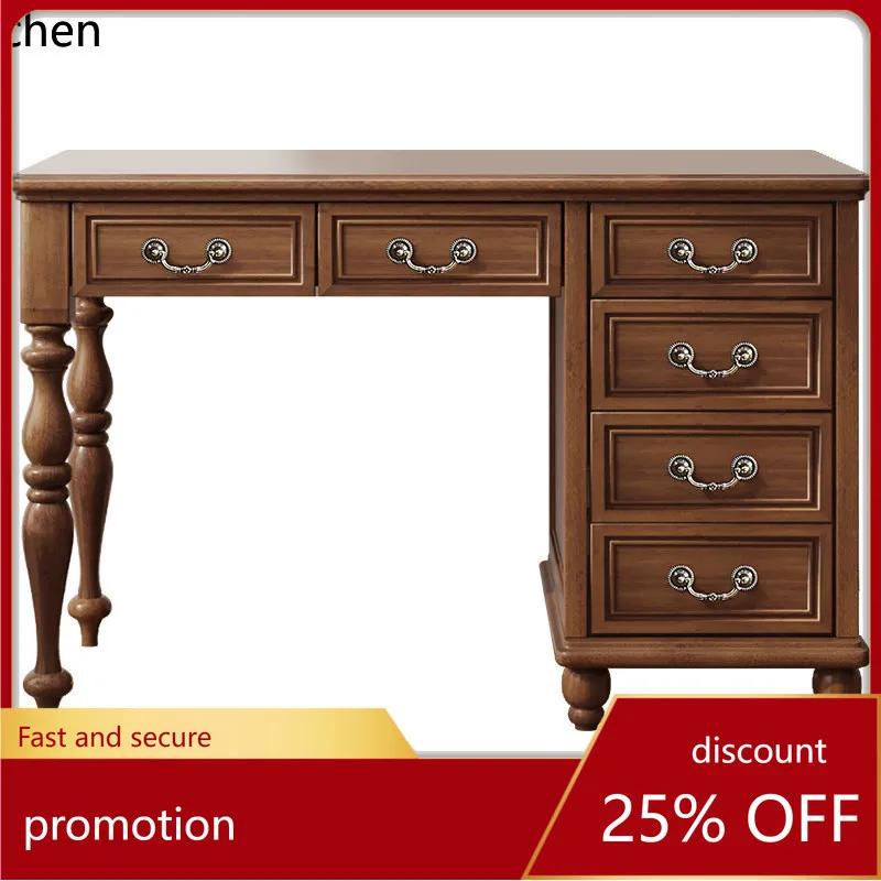

CZ Home Pure Solid Wood Study Bedroom Study Office Writing Desk Desk Desktop Computer Desk