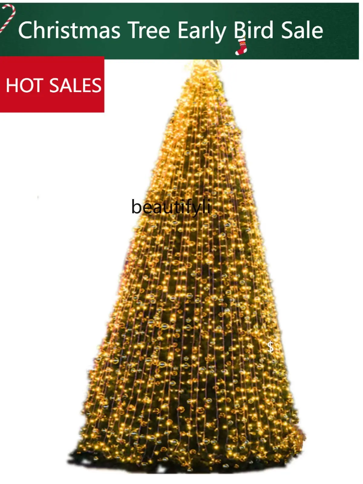 A95 Large Frame Christmas Tree Package 5m 6/7/8/9/10/12 Hotel Shopping Mall Outdoor Scene Layout