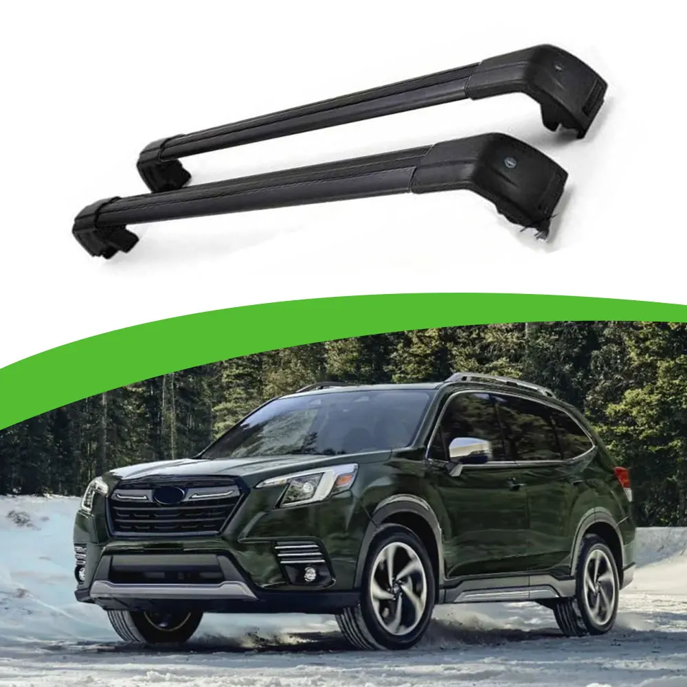 2Pcs Lockable Roof Rail Rack Cross Bar Crossbar Fit for Subaru Forester Base Premium Limited 2025