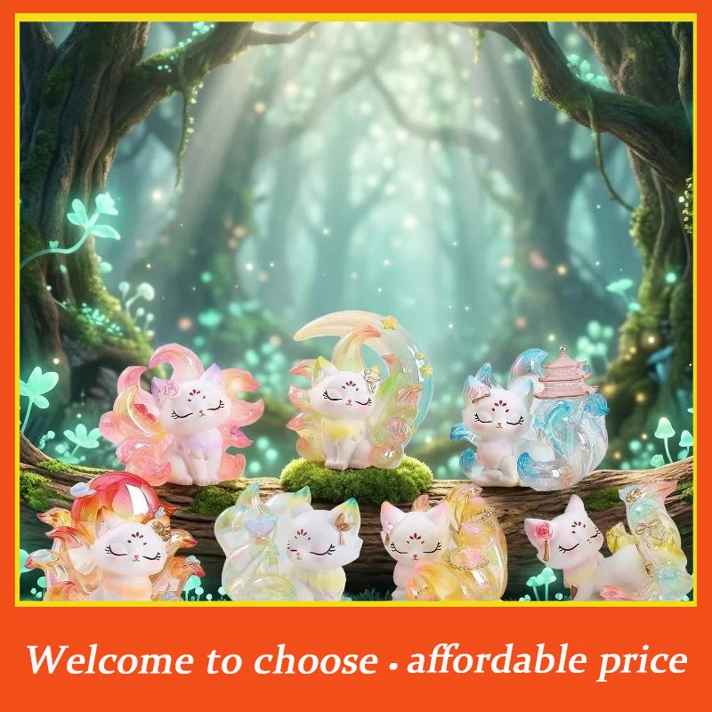 

TH Cute Nine-Tailed Fairy Fox Animal Mystery Box Blind Boxes Collectible Toy Figures For Desk Decoration Birthday Party Gifts