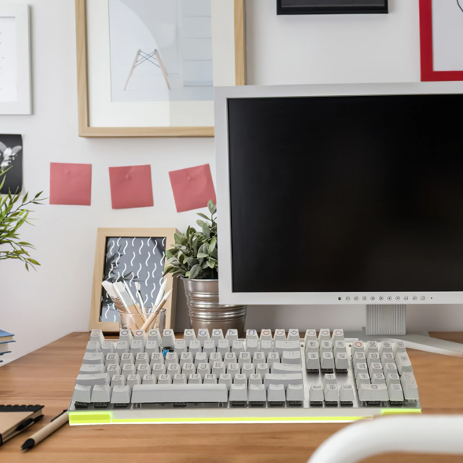 

Ergonomic Keyboard Stand Riser for Desk with Tilted Tray to Reduce Strain Suitable for Most Keyboards Laptop Accessories