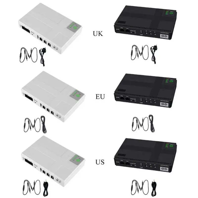 

Universal 10400mAh USB 5V 9V 12V 2A Uninterruptible Power Supply Mini UPS Battery Backup for Home WiFi Router Webcam Camera