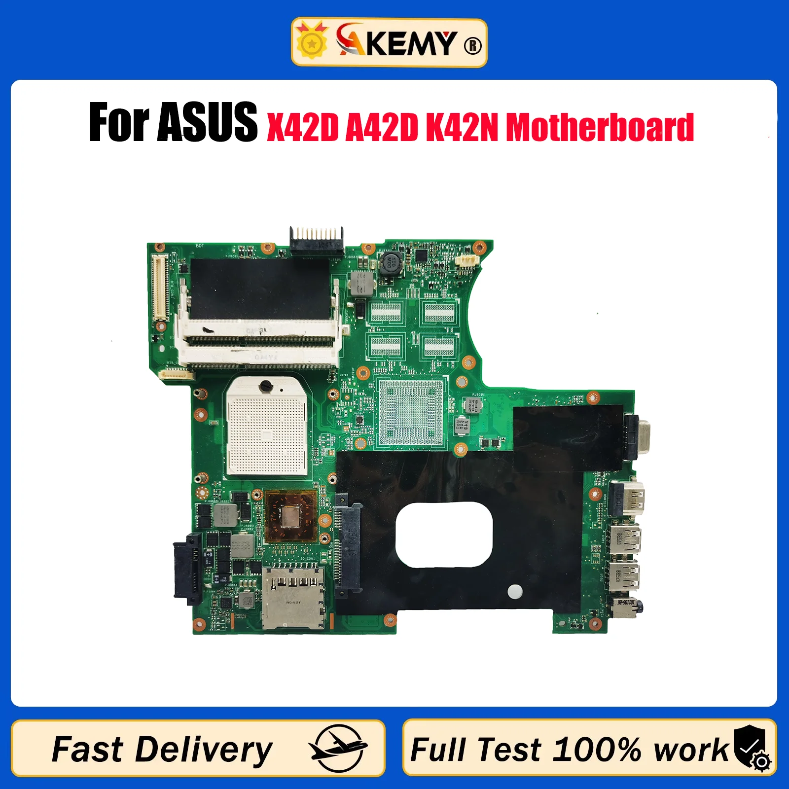 

Материнская плата K42N для ноутбука ASUS K42N X42D A42D K42N Материнская плата для ноутбука Цей товар в наличии 100% тестирование ОК быстрая доставка