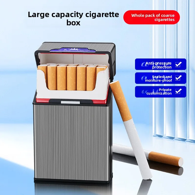 

Sealed 20pcs Whole Pack Cigarette Case Pressure Resistant Moisture Proof Portable Storage Box for Travel Smoking Accessories