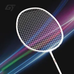 Guangyu-Full Carbon Fiber Badminton Racket, Single Racquet, Balance 308-310mm String, 28-30lbs, 10U 54g