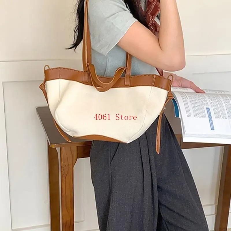 

Work Bag Canvas Handbag Trendy Handbag Purse Simple Shoulder Bag Bags