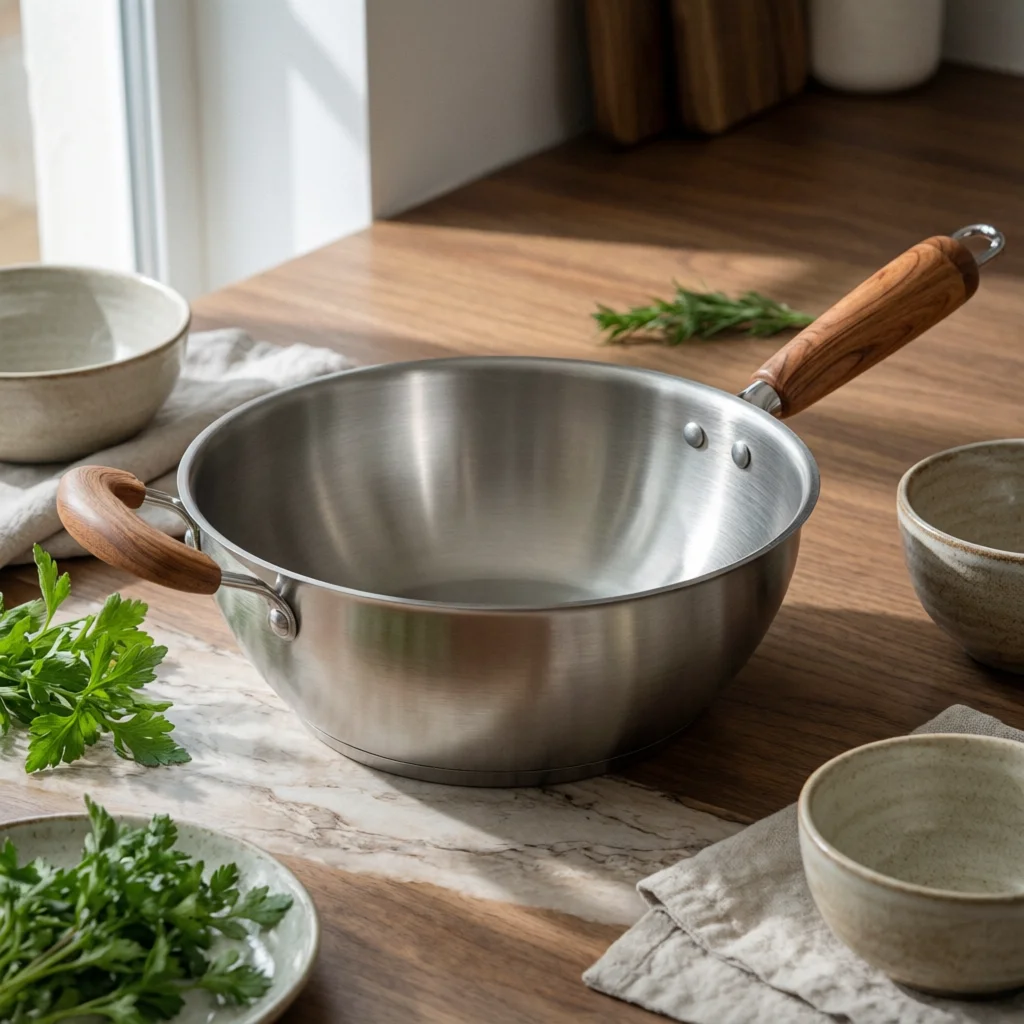 6 Pieces Soup Pot Set with Handles Stainless Steel Soup Pot Set Pots Easy to Maintain Tight-Fitting for Home Cooks, Kitchen