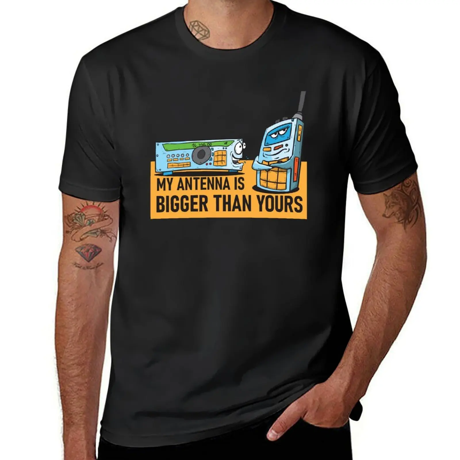 

My antenna is bigger than yours - HAM radio T-Shirt hippie clothes customizeds men clothing