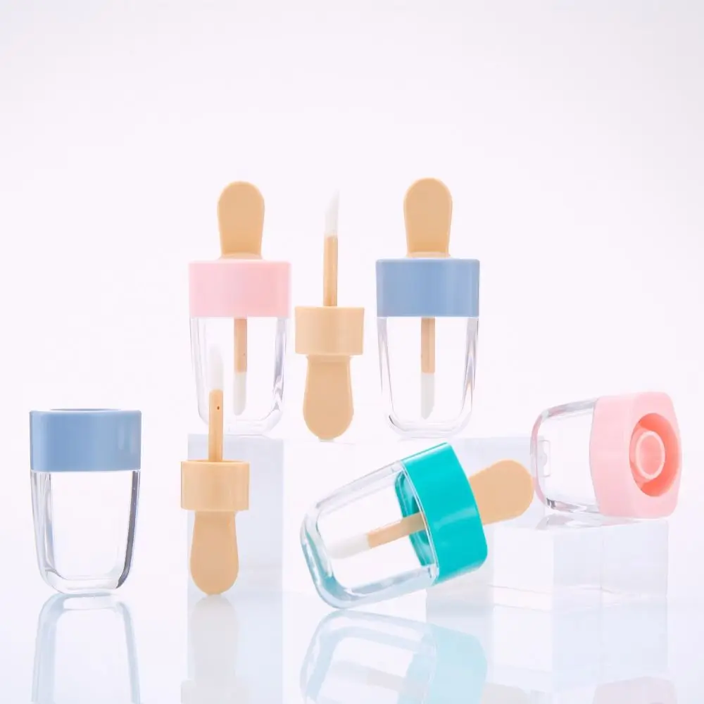 Transparent Lip Glaze Tube Cute 8ml Empty Lipstick Filling Tube Makeup Tool Refillable Bottles Lip Balm Tube