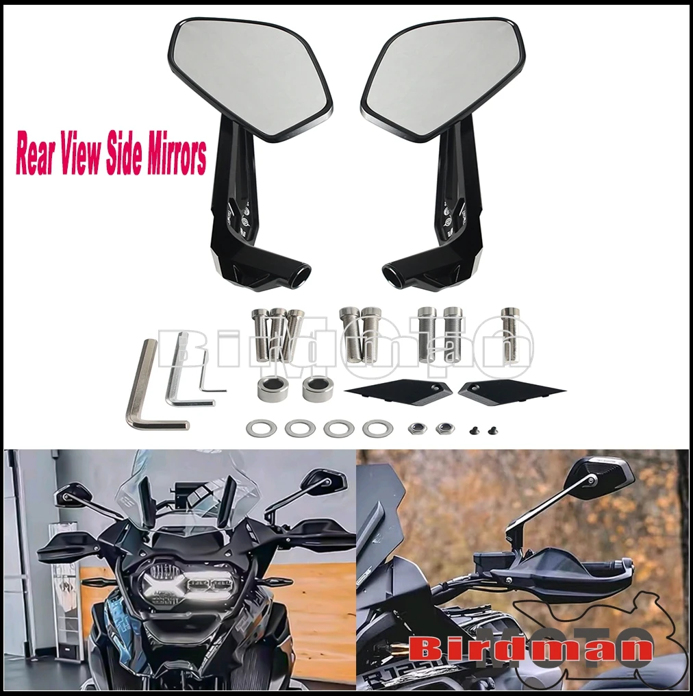 Motorcycle Aluminum Rear View Side Mirrors For BMW R1300GS R1200GS R1250GS F750GS F850GS F900R XR CE 04 S1000XR G310GS R NineT
