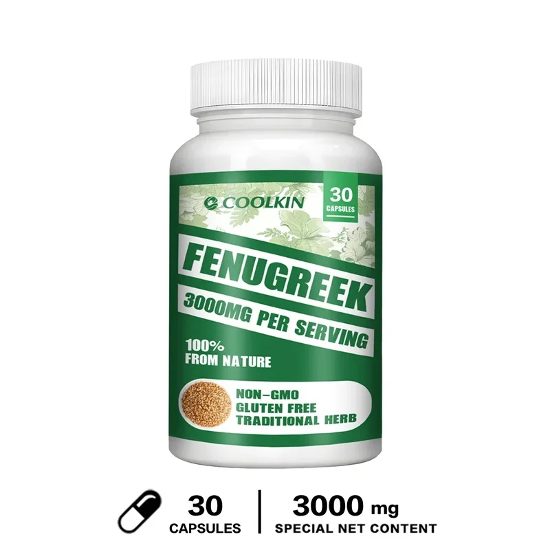 Fenugreek Capsules - Rich in Protein and Vitamins - Suitable for Breastfeeding Mothers, Helps Digestion, Weight Management