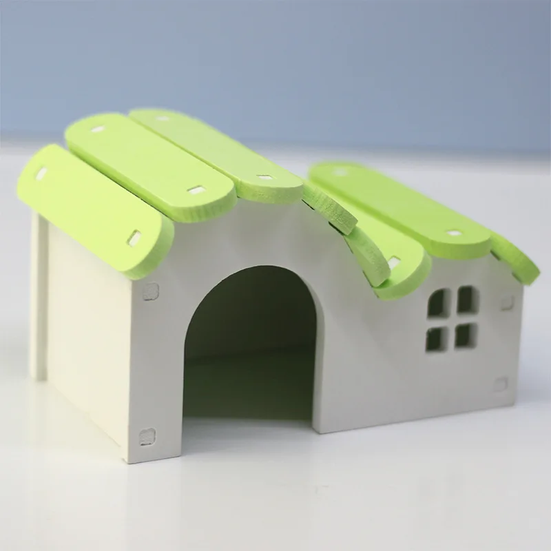 Rainbow Small Nest Hamster Supplies Golden Bear Sleeping Room Supplies Home Fun Toys Wooden Small House Colorful Small Nest