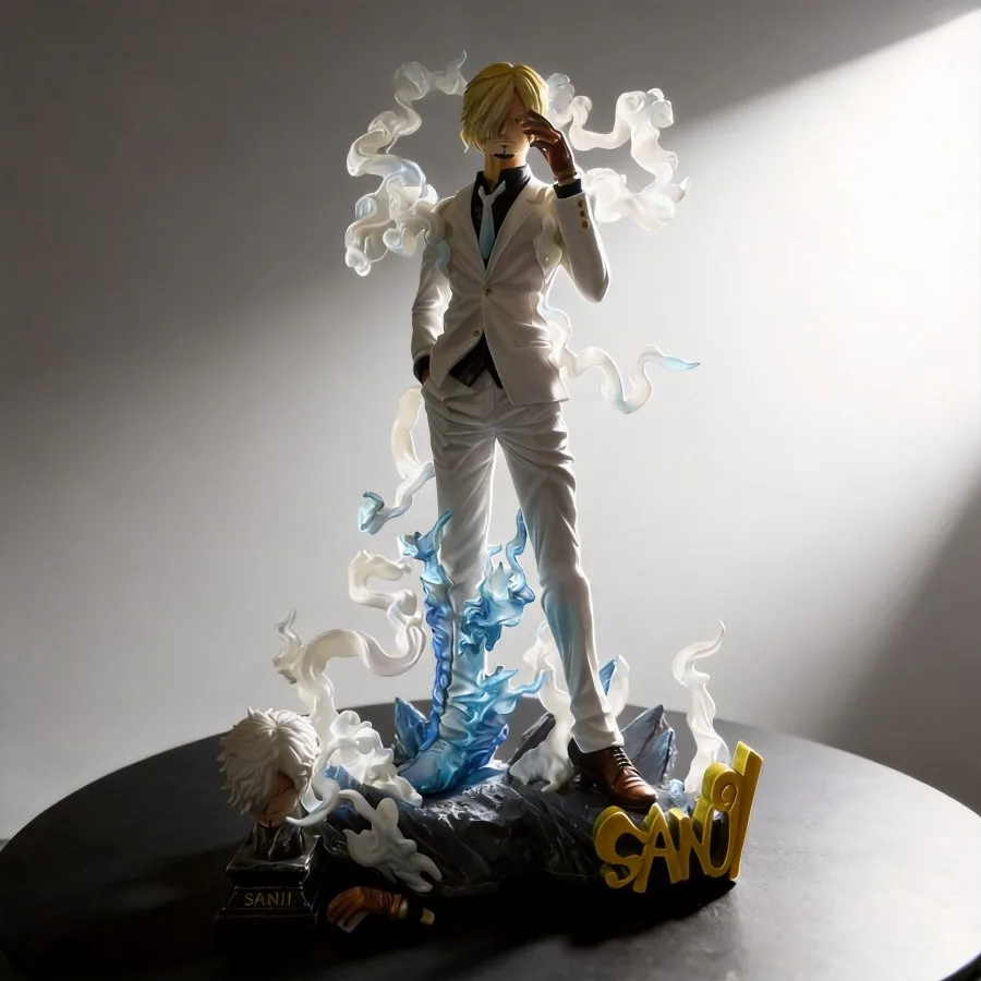 

Аниме-фигурка Санджи в форме Ника из One Piece, 28 см, ПВХ-модель, скульптура с двумя сменными головами