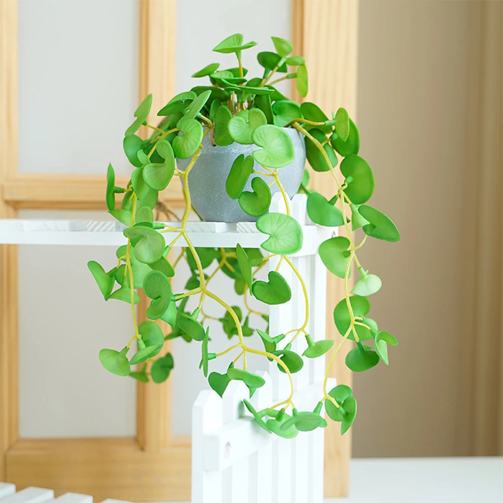

Artificial Hanging Plant Wall Mounted Fake Plants With Flowerpot Home Decor Wall Hanging Succulents Outdoor Garden Decor