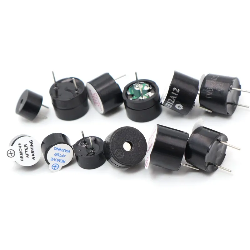 10pcs TMB12A05 Active Buzzer, Small Integrated/Separate, 3/5/12/24V DC, Long Sound, Electromagnetic Type, 12095
