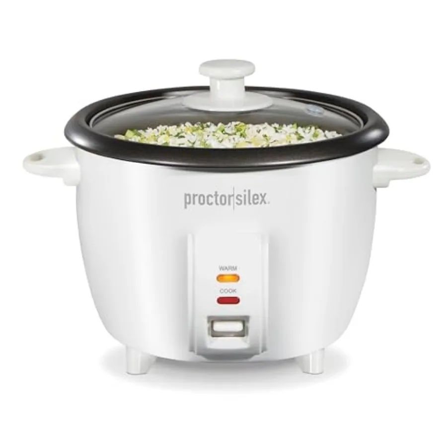 

Rice Cooker and Food Steamer Includes Steam and Rinsing Basket (37533G