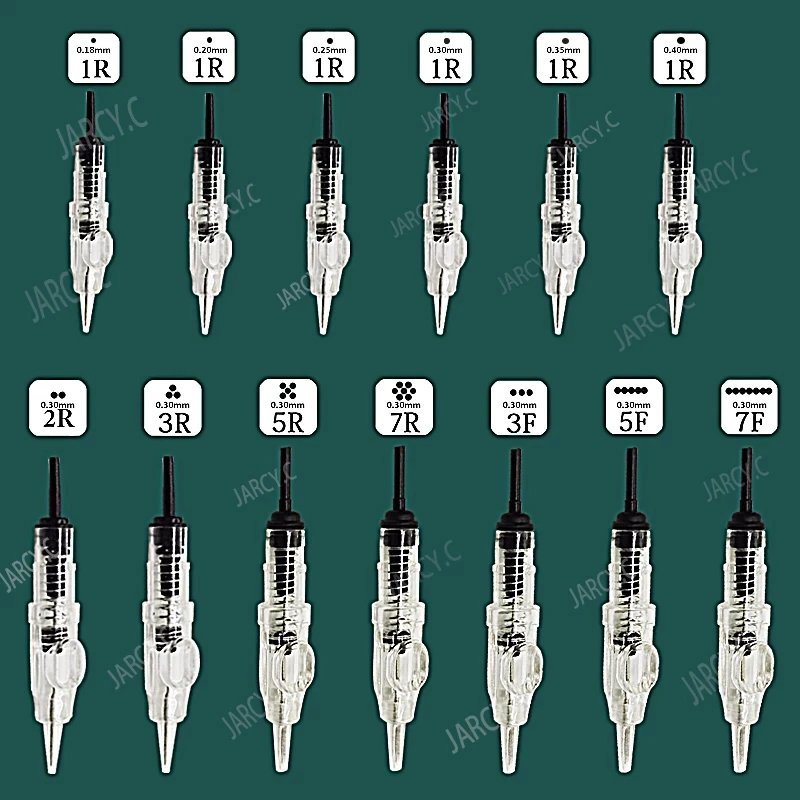 Agulha de micropigmentação da agulha do dermograph da agulha 1rl 0.30mm 3r de easyclick para a pena profissional do dermograph da máquina cartuchos