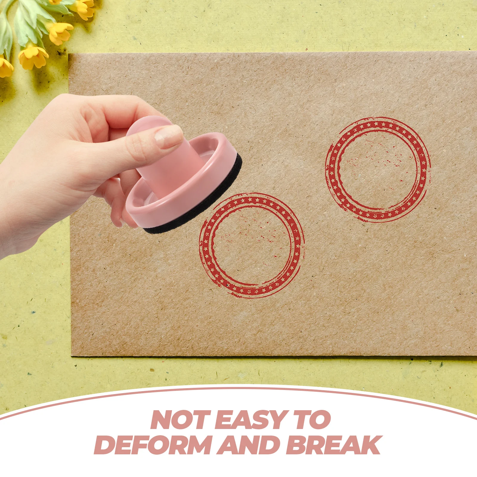 Alat Stempel Tekan untuk Scrapbooking Diy Kerajinan Embossing Alat Stempel Bahan Abs Pembuatan Segel Kantor Posisi Blok Stempel