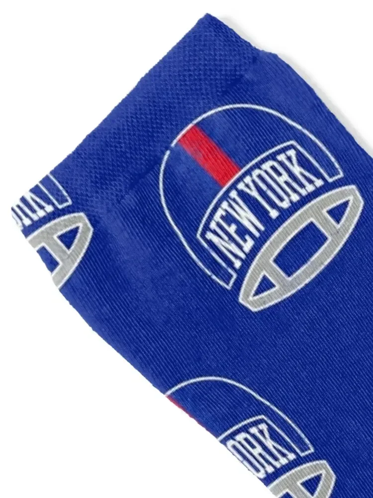 New York Retro Helmet - Blue Socks sports and leisure funny gift Crossfit Socks Woman Men's