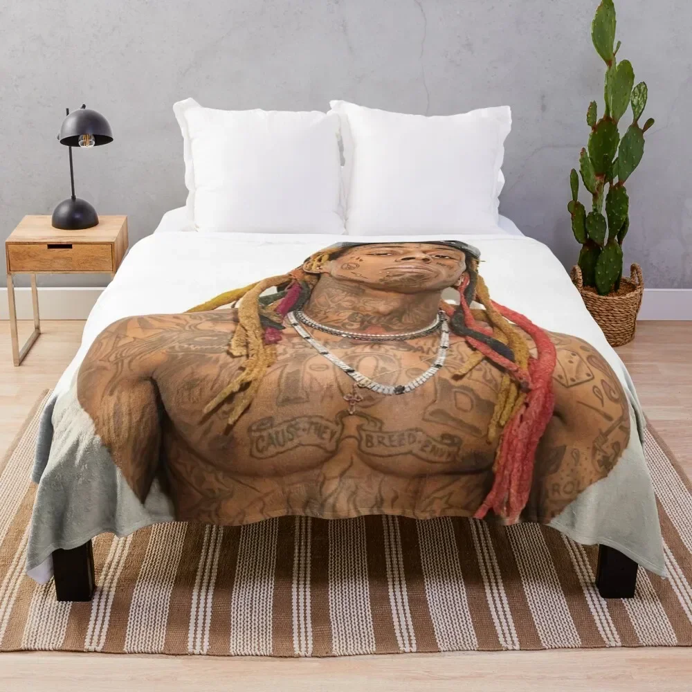 

cool wayne tattoos Throw Blanket Plaid on the sofa Decorative Beds Blankets