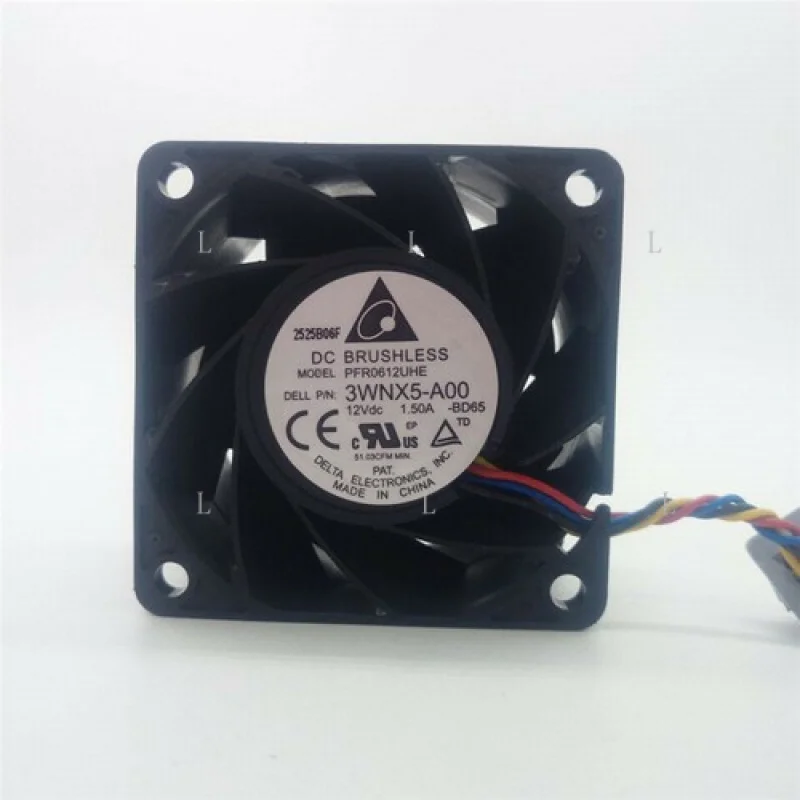 

L Delta 6038 PFR0612UHE CWPP4-A00 12 В 1,50 А 0419 В постоянного тока для серверного вентилятора Dell 3WNX5-A00