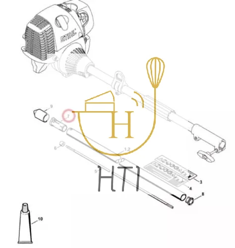 

3/6 шт. внутренних втулок для валов садовых инструментов KOMBI COMBI KM55 KM85 KM100 KM130