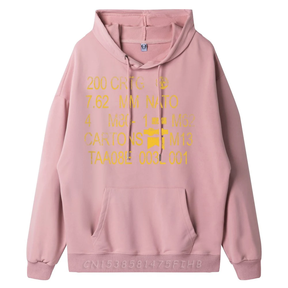 Hoodies 7 62mm Us Military Od Can Ammo Autumn Special Design Long Sleeve Crew Neck Men Hoodies Casual Oversized Sweatshirt
