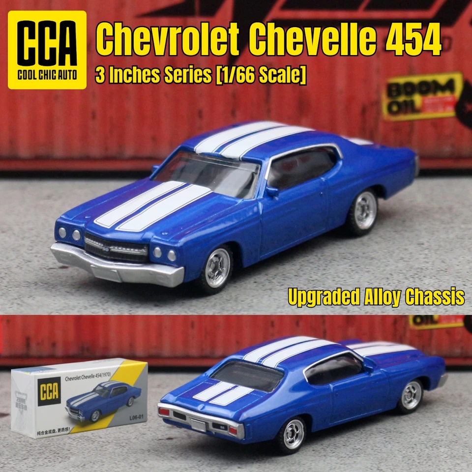 1970 Chevrolet Chevelle ミニカー 1/66 Chevrolet Chevelle 454 Miniature Model CCA 1:64 3
