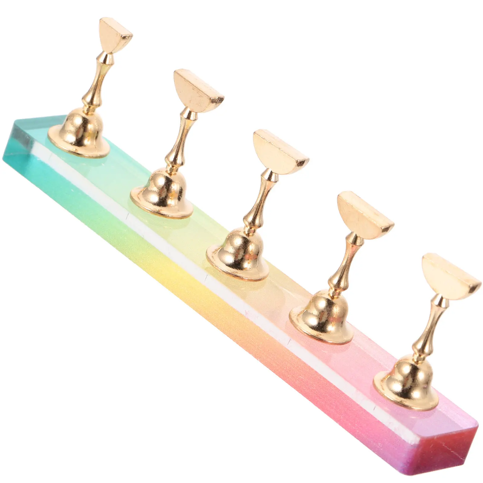 

1Set Space-Saving Acrylic Nail Display Stand Magnetic Nail Practice Holder Fingernail DIY Art Manicure Tool Manicure Tool