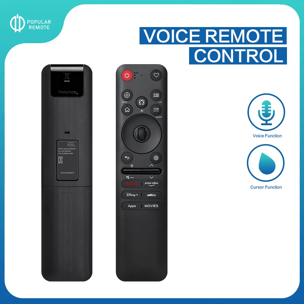 MR26GA AKB30086806 Voice Magic Remote Works With 2026 Smart TV Pointer Wheel Netflix Prime Video Shortcut Buttons