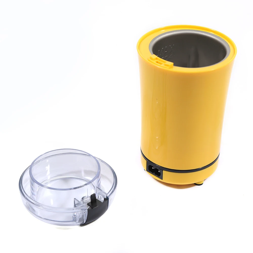 

150 W Electric Coffee Grinder Powerful Coffee Bean Spice Grinder Mill Grinder Yellow w/Stainless Steel Blade